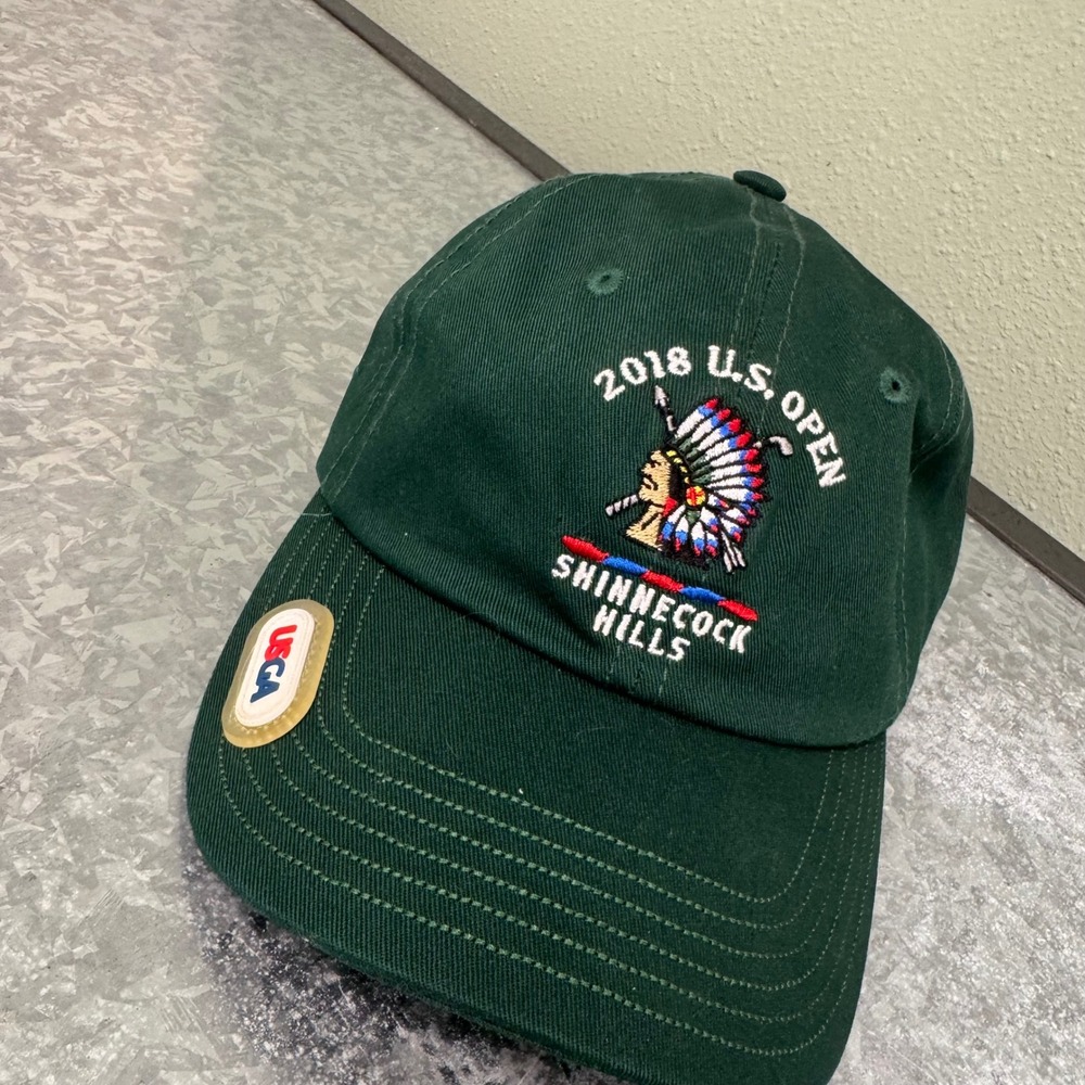 USGA 2018 U.S. Open Shinnecock Hills Golf Hat Mens OSFA‎ Green Excellent Member